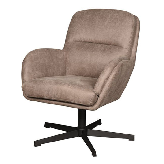 Moss Relaxsessel | Taupefarbenes Microsuède