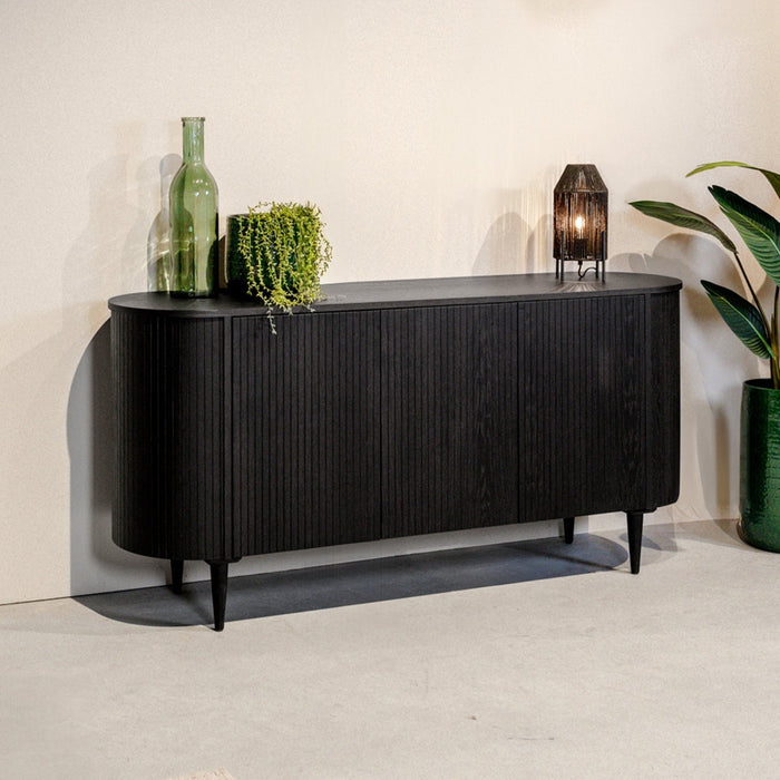 Schrank Oliva | Schwarzes Eichenholz
