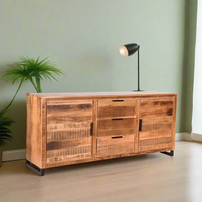 Schrank Glasgow | Naturfarbenes Mangoholz