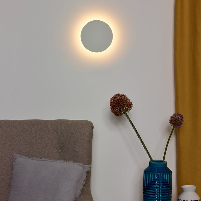Wandleuchte Eklyps LED | Ø 15 cm | 6 W | Weiß