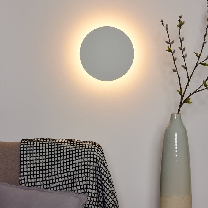 Wandleuchte Eklyps LED | Ø 25 cm | 8 W | Weiß