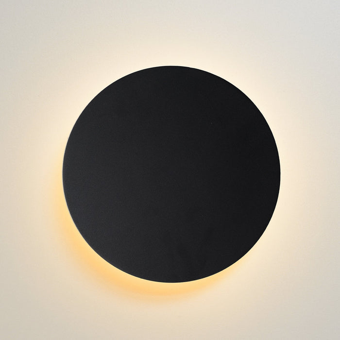 Wandleuchte Eklyps LED | Ø 15 cm | 6 W | Schwarz
