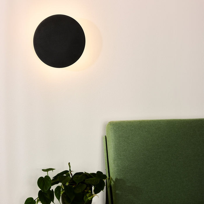 Wandleuchte Eklyps LED | Ø 25 cm | 8 W | Schwarz