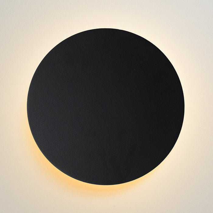 Wandleuchte Eklyps LED | Ø 25 cm | 8 W | Schwarz