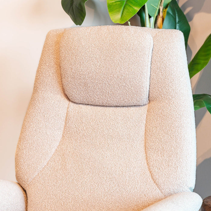 Elektromedialer Sessel Stockholm | Natur Bouclé