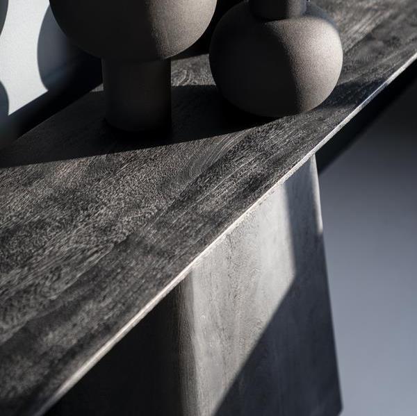 Beistelltisch Aron | Schwarzes Mangoholz