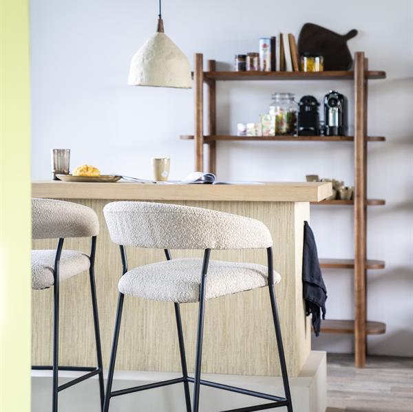 Schrank Julian | Braunes Akazienholz | Offenes Fach