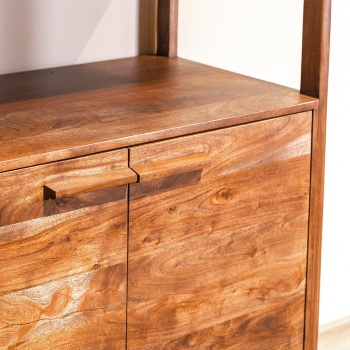 Wandschrank Falcone | Nussbaumholz und Akazienholz