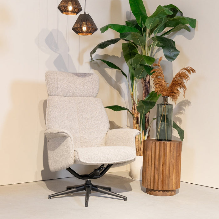 Relaxsessel Verdal | Naturfarbenes Bouclé
