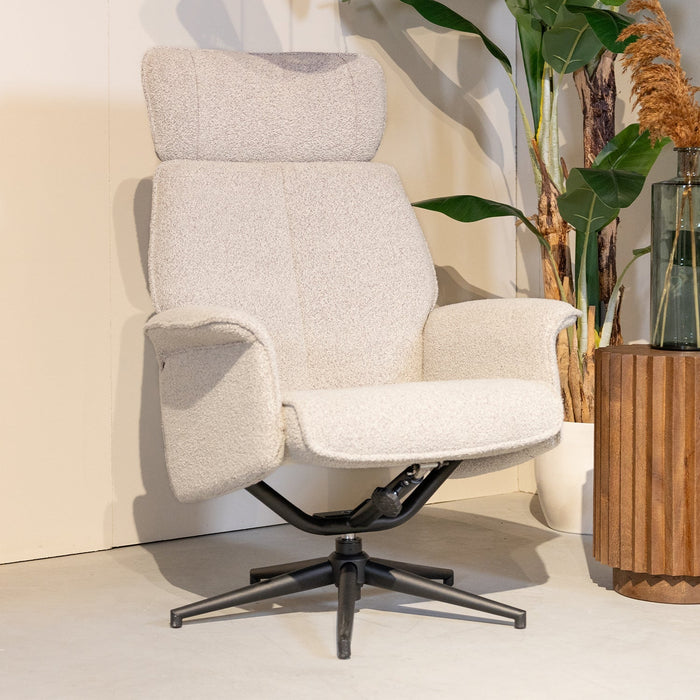 Relaxsessel Verdal | Naturfarbenes Bouclé