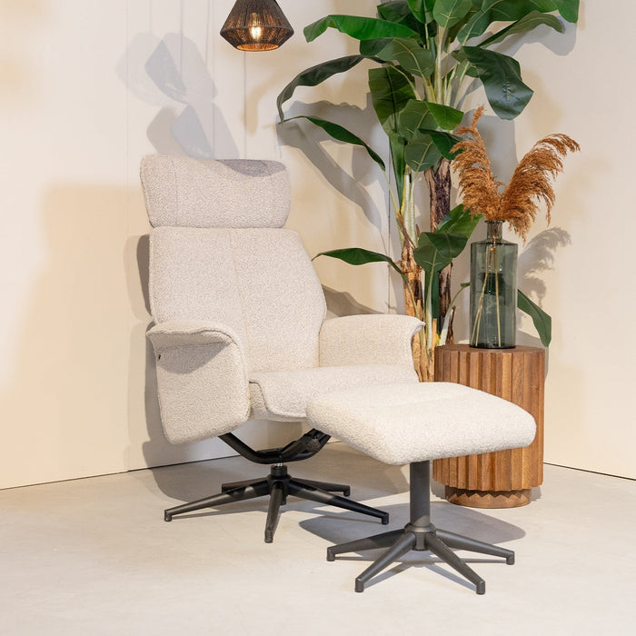 Relaxsessel Verdal | Naturfarbenes Bouclé