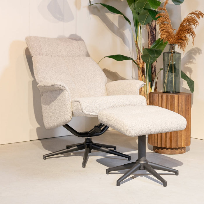 Relaxsessel Verdal | Naturfarbenes Bouclé