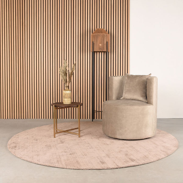 Evy Sessel | Sandfarbener Samt