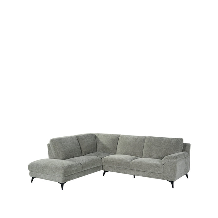 Ecksofa Santino | Grauer Stoff