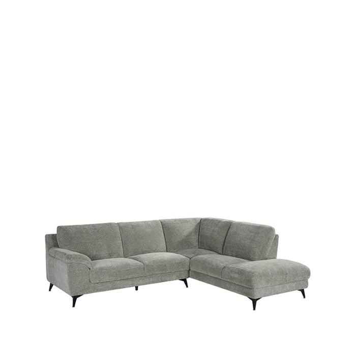 Ecksofa Santino | Grauer Stoff