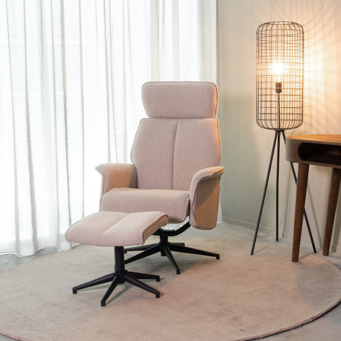 Relaxsessel Verdal | Naturfarbenes Bouclé