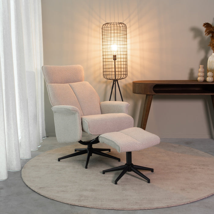 Relaxsessel Verdal | Naturfarbenes Bouclé