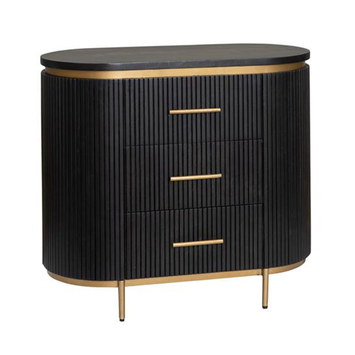 Schlüsselschrank Rivello | Schwarzes Mangoholz