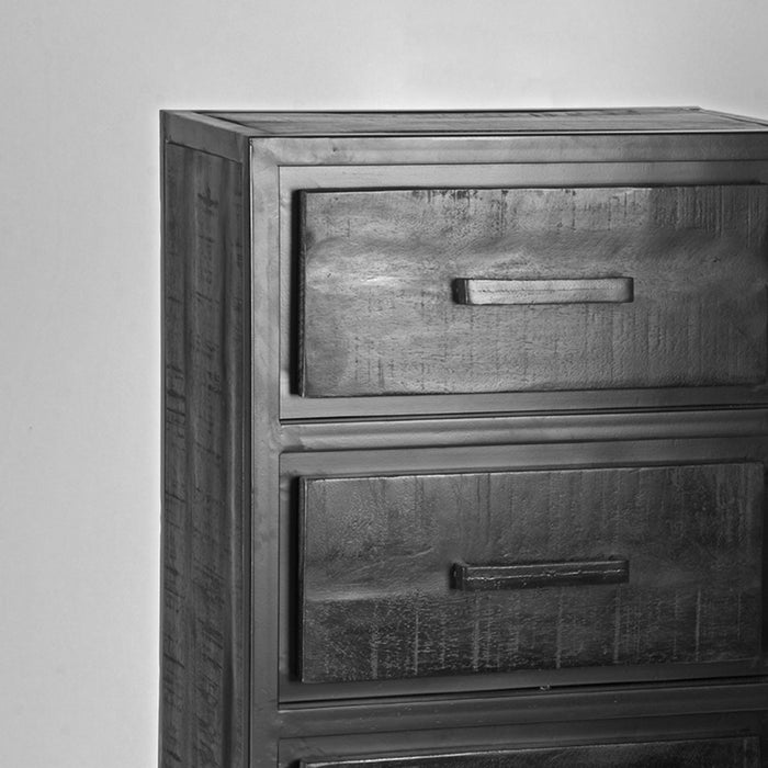 Schlüsselschrank Chili | Schwarzes Holz mit Mango