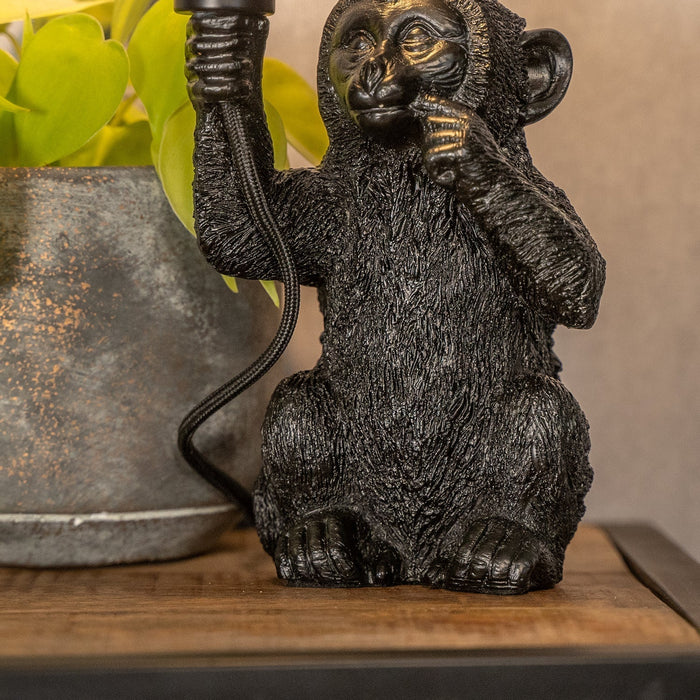 Tischleuchte Monkey | Schwarz 41,5