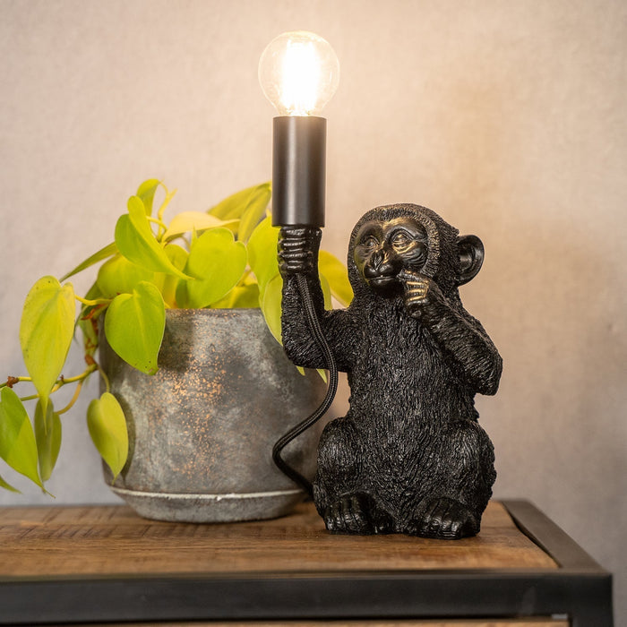 Tischleuchte Monkey | Schwarz 41,5