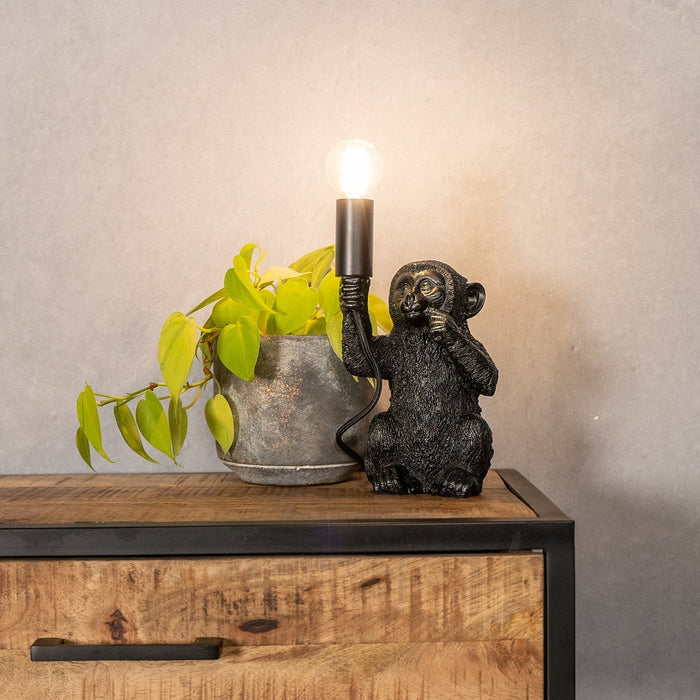 Tischleuchte Monkey | Schwarz 41,5