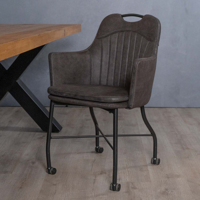 Eleganter Esszimmerstuhl Floria in modernem Anthrazit