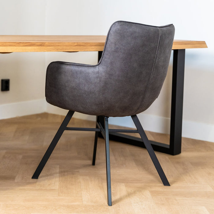 Esszimmerstuhl Marcon – Elegantes Design in Anthrazit für modernes Speisen