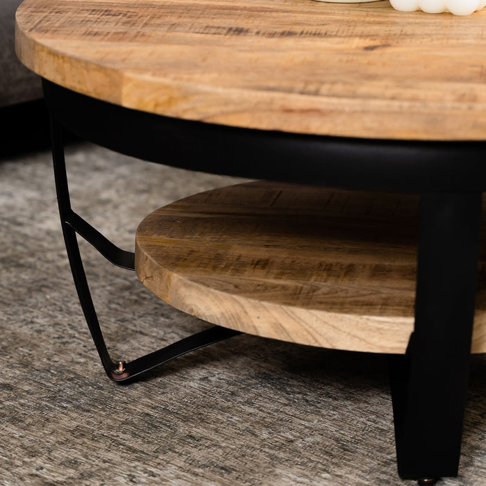 Couchtisch Paras | Naturfarbenes Mangoholz