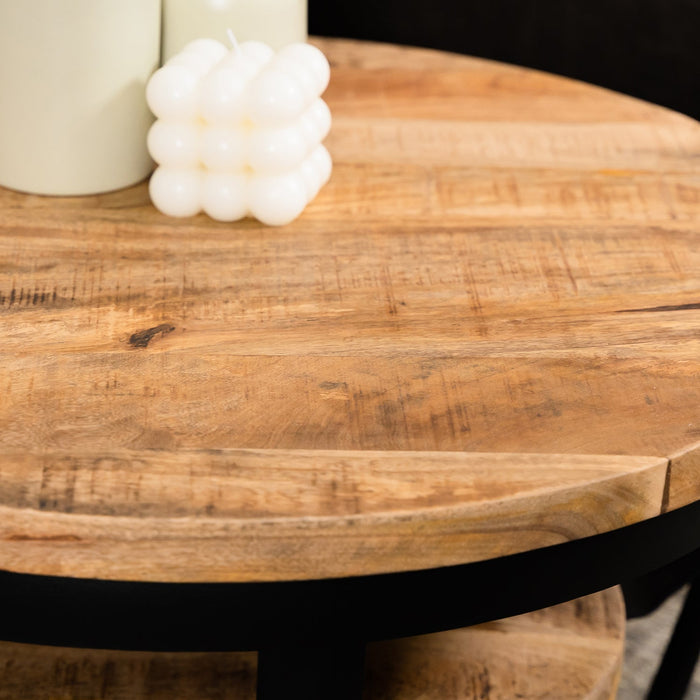 Couchtisch Paras | Naturfarbenes Mangoholz