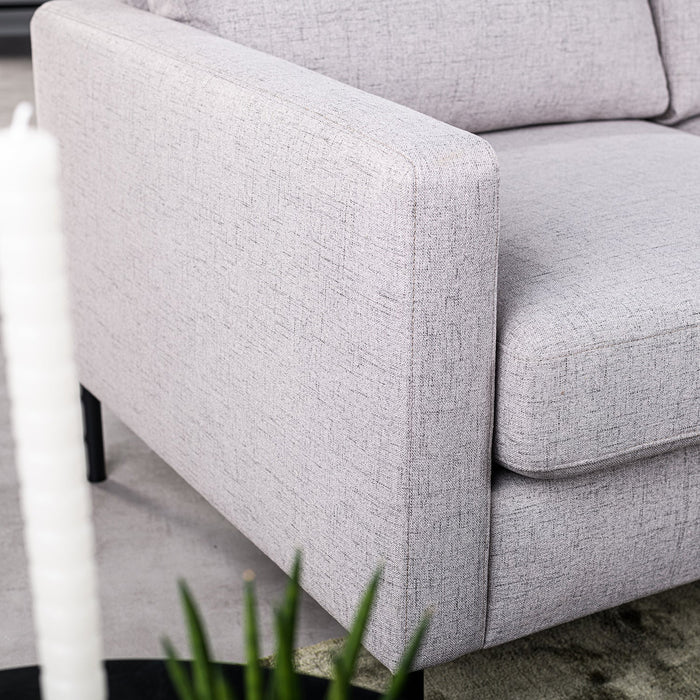 Ecksofa Anthony | Grau Valente | Langer Sessel L+P