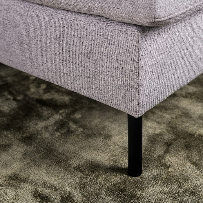 Ecksofa Anthony | Grau Valente | Langer Sessel L+P