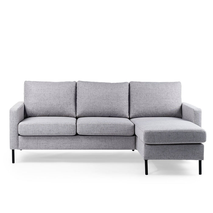 Ecksofa Anthony | Grau Valente | Langer Sessel L+P