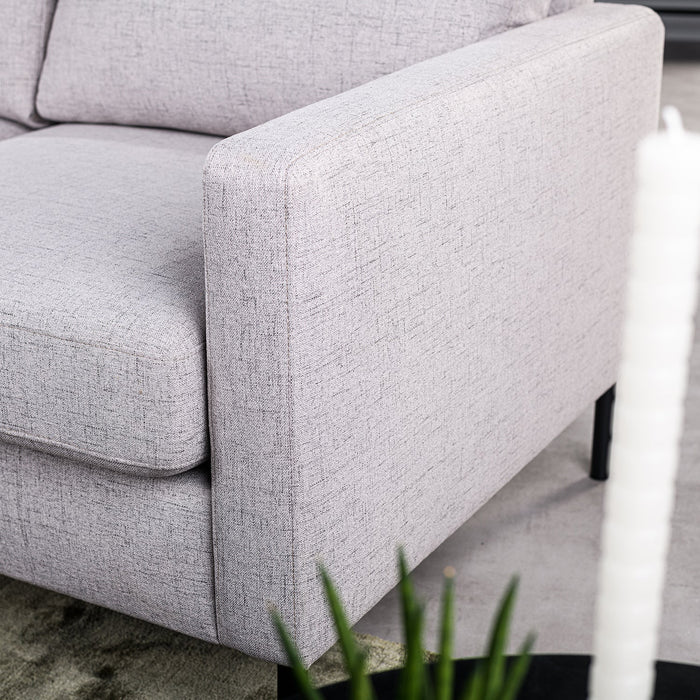Ecksofa Anthony | Grau Valente | Langer Sessel L+P