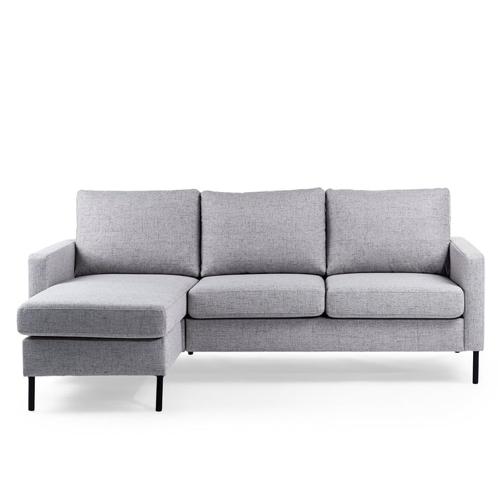 Ecksofa Anthony | Grau Valente | Langer Sessel L+P