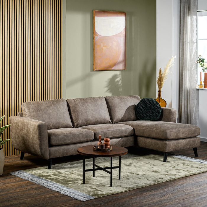 Ecksofa Manson | Taupe Savannah | Langsessel L+P