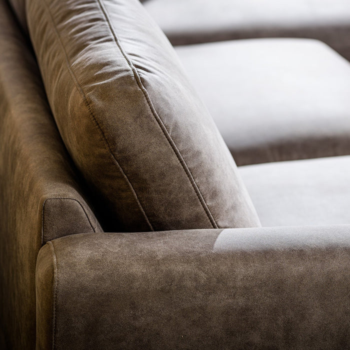 Ecksofa Manson | Taupe Savannah | Langsessel L+P