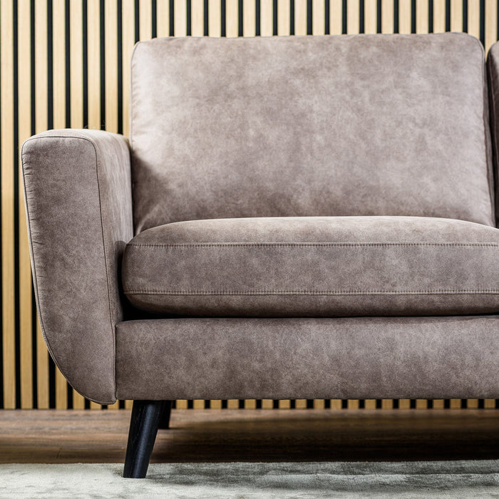 Ecksofa Manson | Taupe Savannah | Langsessel L+P