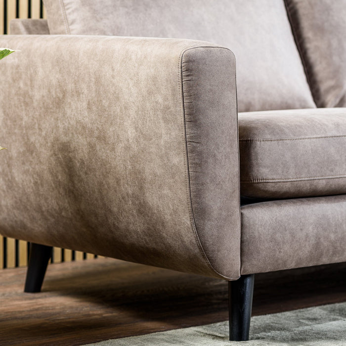 Ecksofa Manson | Taupe Savannah | Langsessel L+P