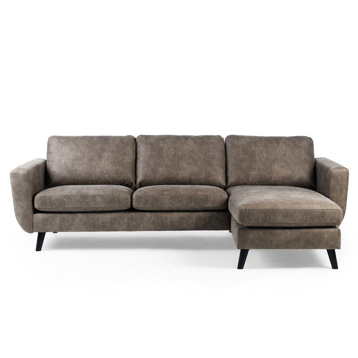 Ecksofa Manson | Taupe Savannah | Langsessel L+P