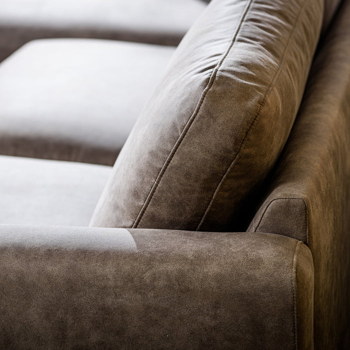 Ecksofa Manson | Taupe Savannah | Langsessel L+P