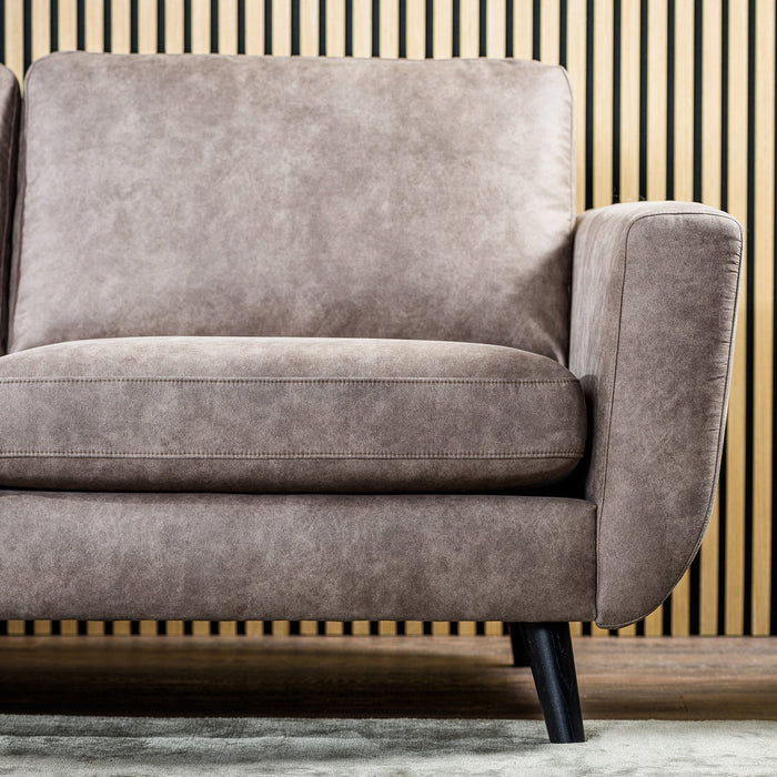 Ecksofa Manson | Taupe Savannah | Langsessel L+P