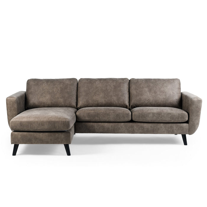 Ecksofa Manson | Taupe Savannah | Langsessel L+P