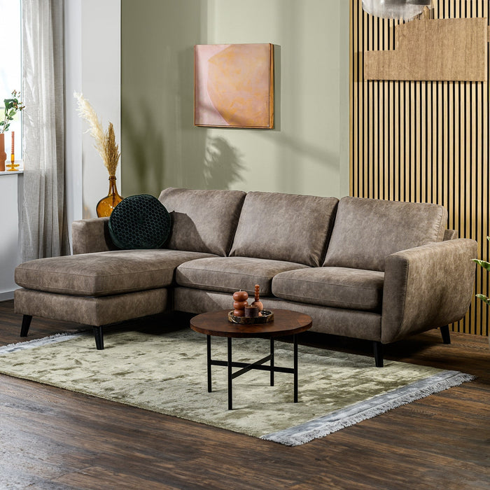 Ecksofa Manson | Taupe Savannah | Langsessel L+P