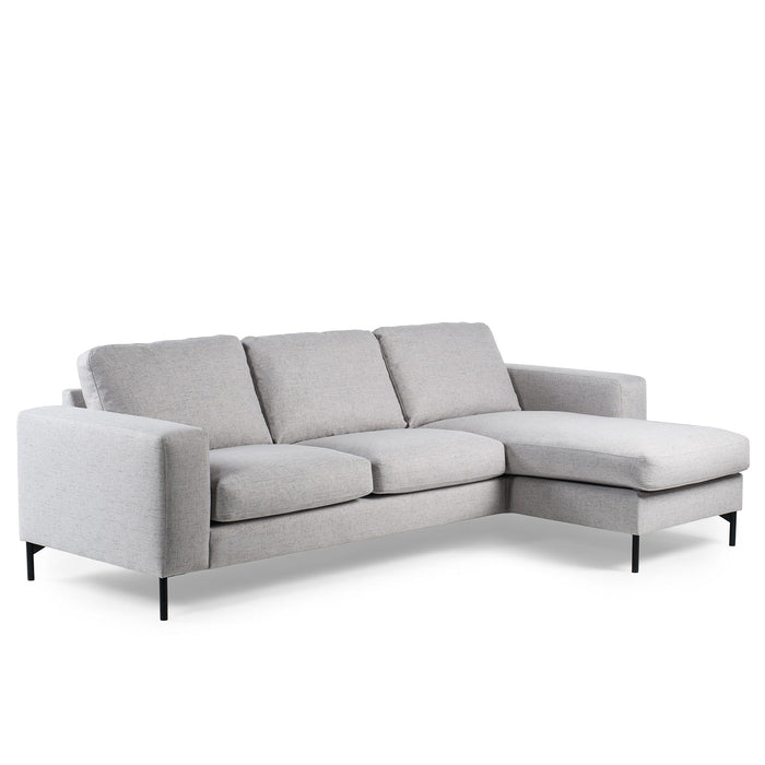 Eckbank Tracy | Grau Valente | Langer Sessel L+P