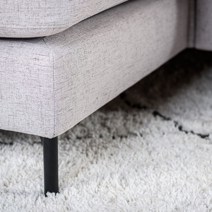 Eckbank Tracy | Grau Valente | Langer Sessel L+P