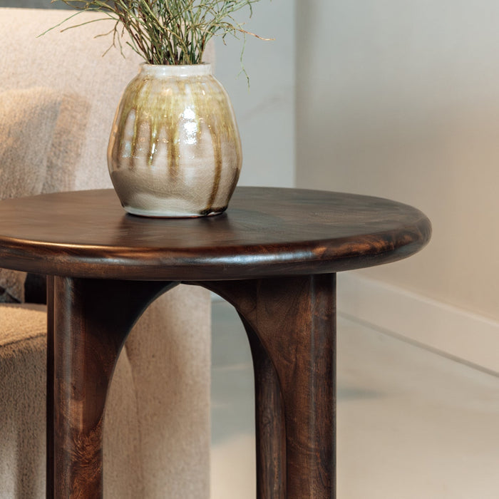 Beistelltisch Zodiac | Dunkles Wenge-Mangoholz