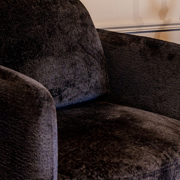 Turner Drehsessel | Schwarzes Chenille