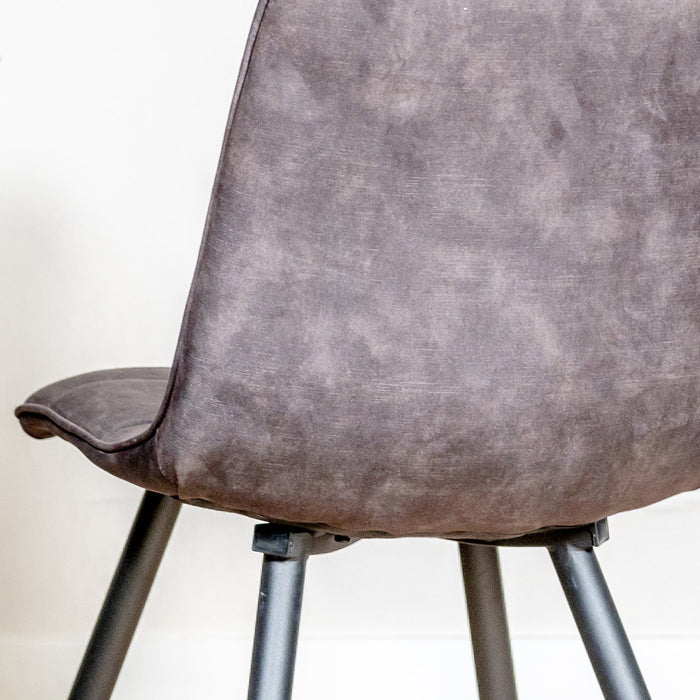 Jelt Esszimmerstuhl – Luxuriöser Samt in Anthrazit für elegante Innenräume