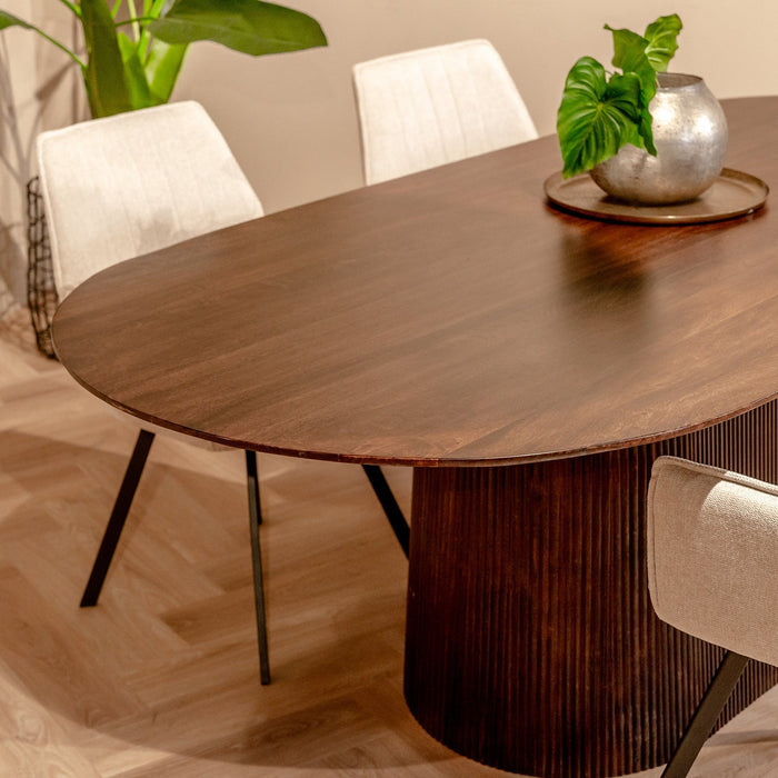 Esstisch Salvator | Oval | Nussbaum Mango